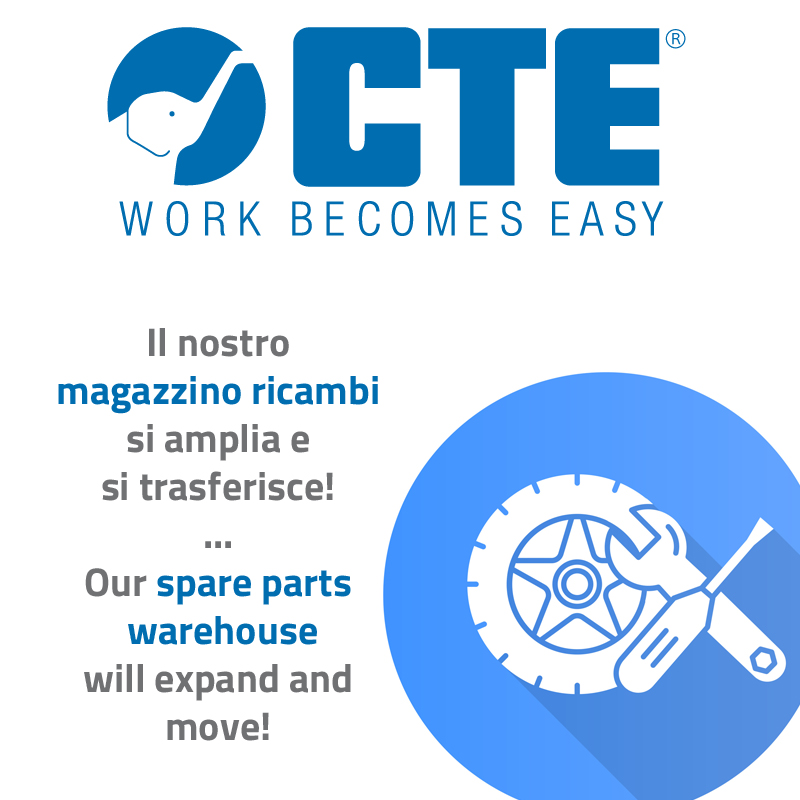 Il nostro magazzino ricambi si amplia e si trasferisce!